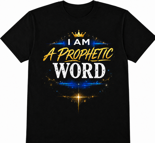 Prophetic Word T-Shirt — "I Am A Prophetic Word" Inspirational Christian Tee